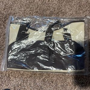 Thirty one brown and natural tote